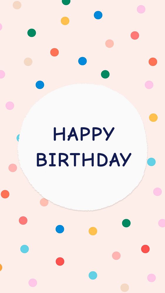 Happy birthday Instagram story template, editable text