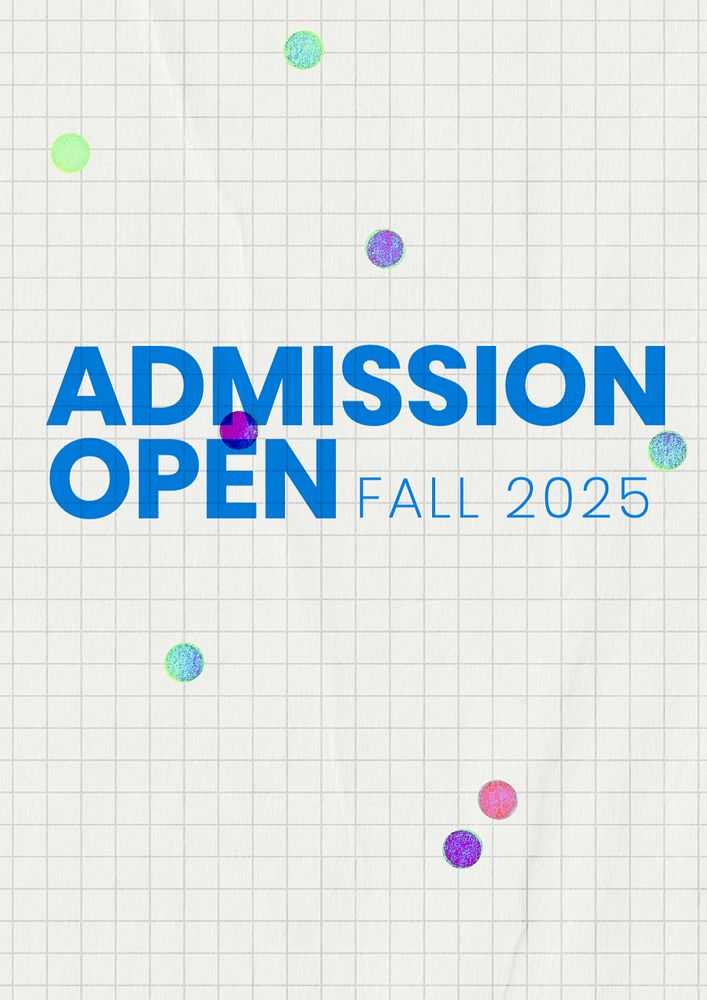 Admission open poster template, editable text and design