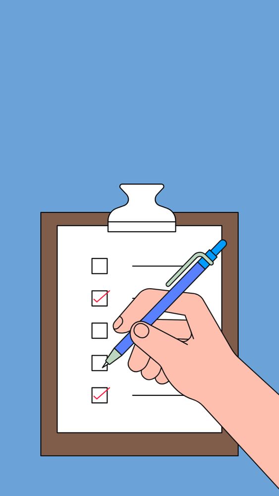 To do list iPhone wallpaper, hands writing illustration, editable design