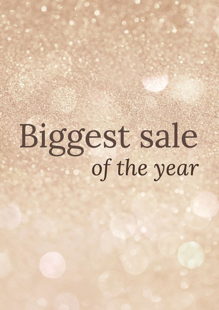 Big sale poster template, editable text and design