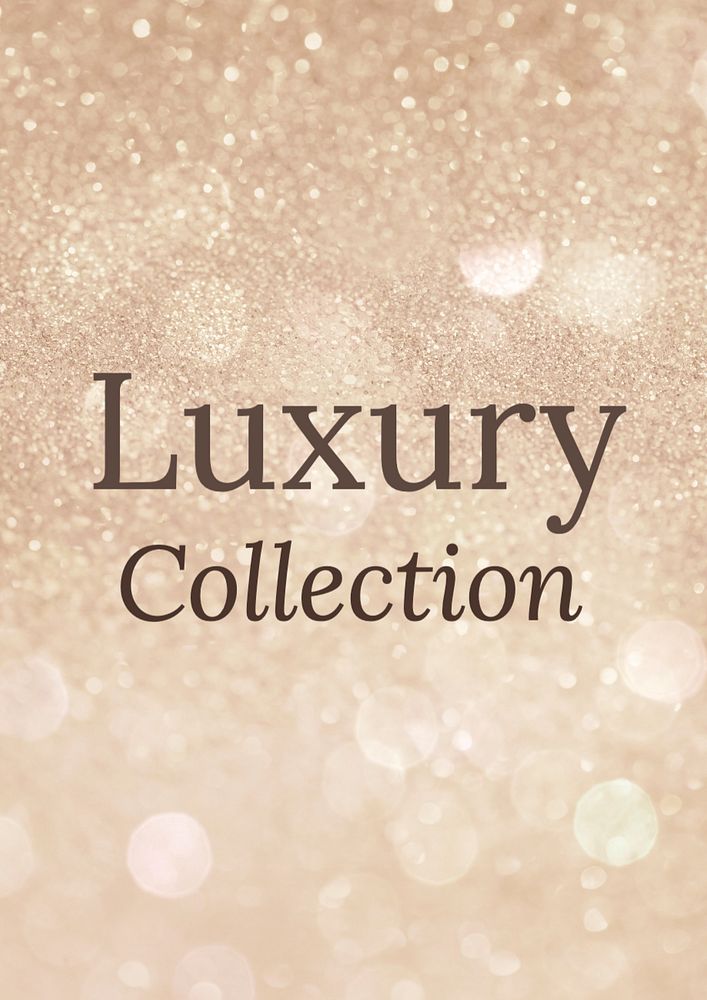 Luxury collection poster template, editable text and design