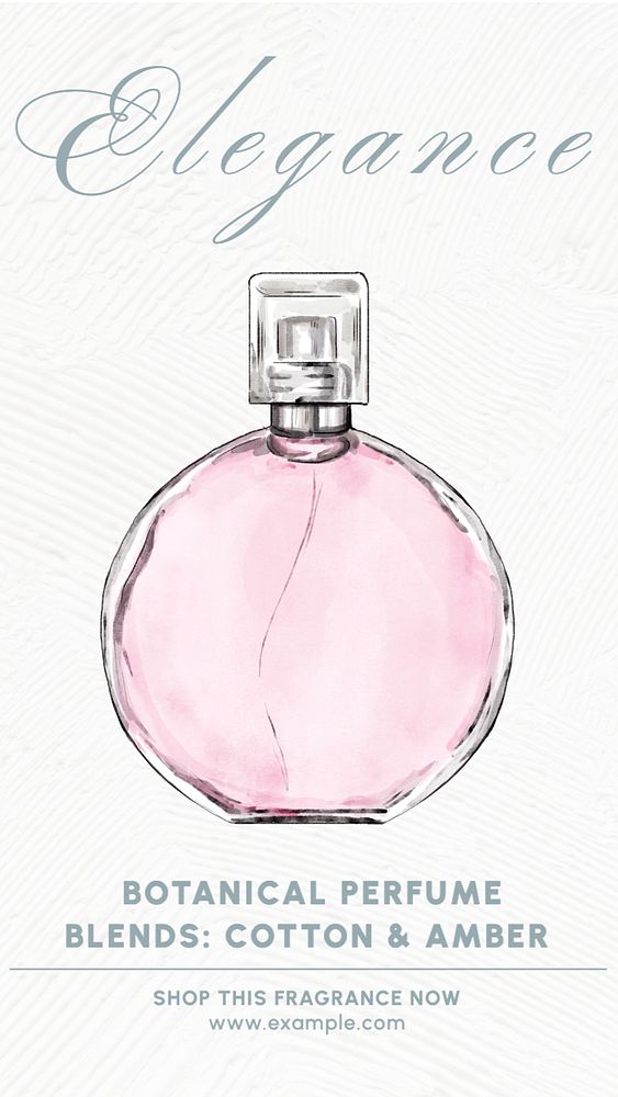 Perfume branding Instagram story template, editable text