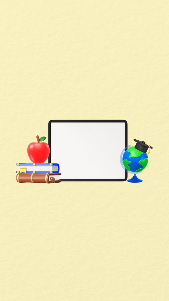 3D online education, element editable illustration