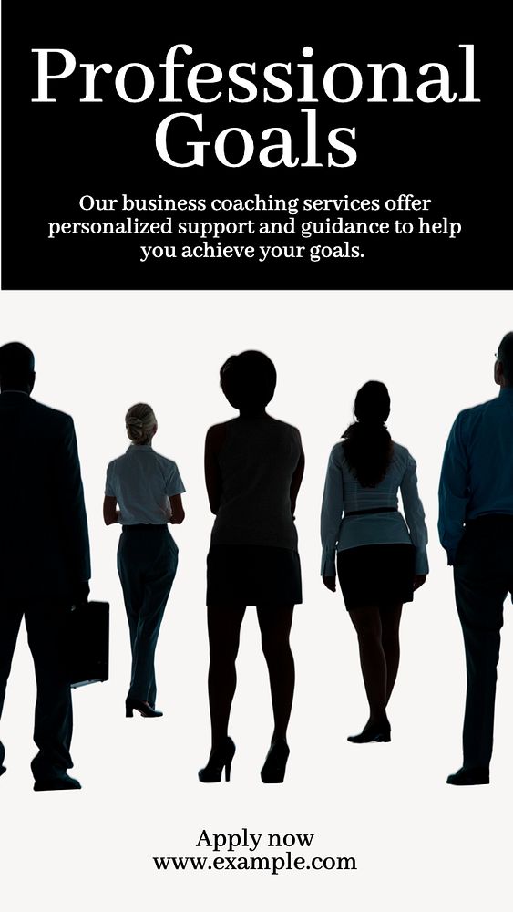 Coaching professional development  Instagram story template, editable text
