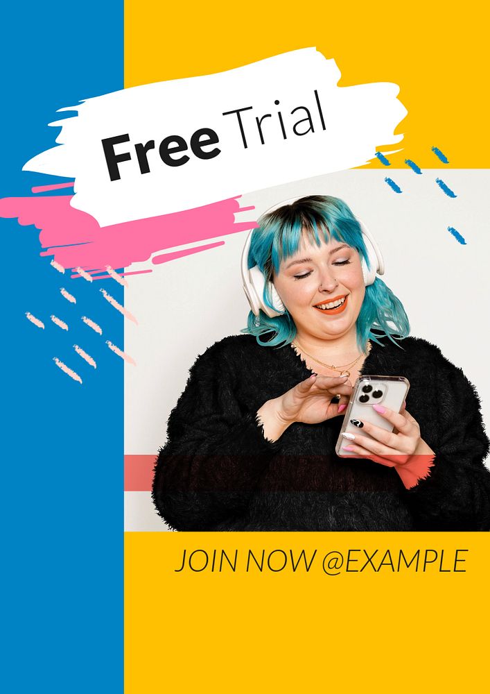 Free trial  poster template, editable text & design