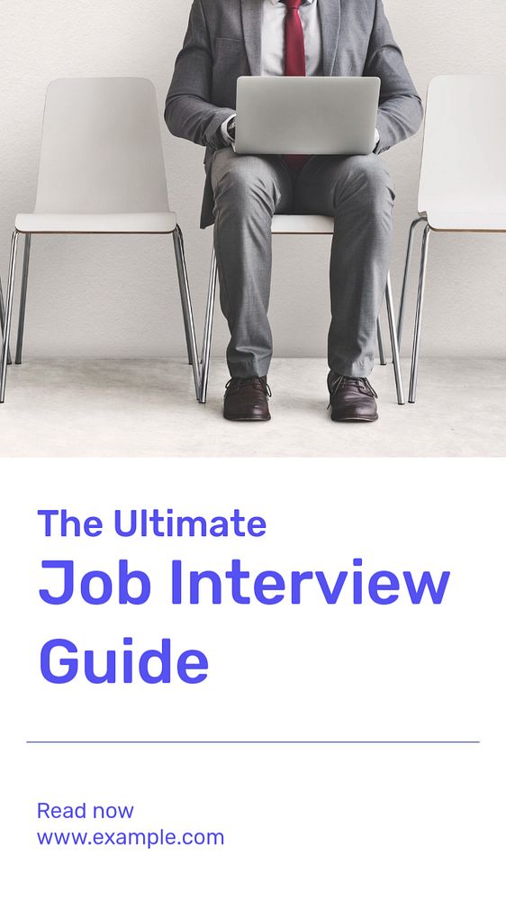 Job interview guide  Instagram story template, editable text