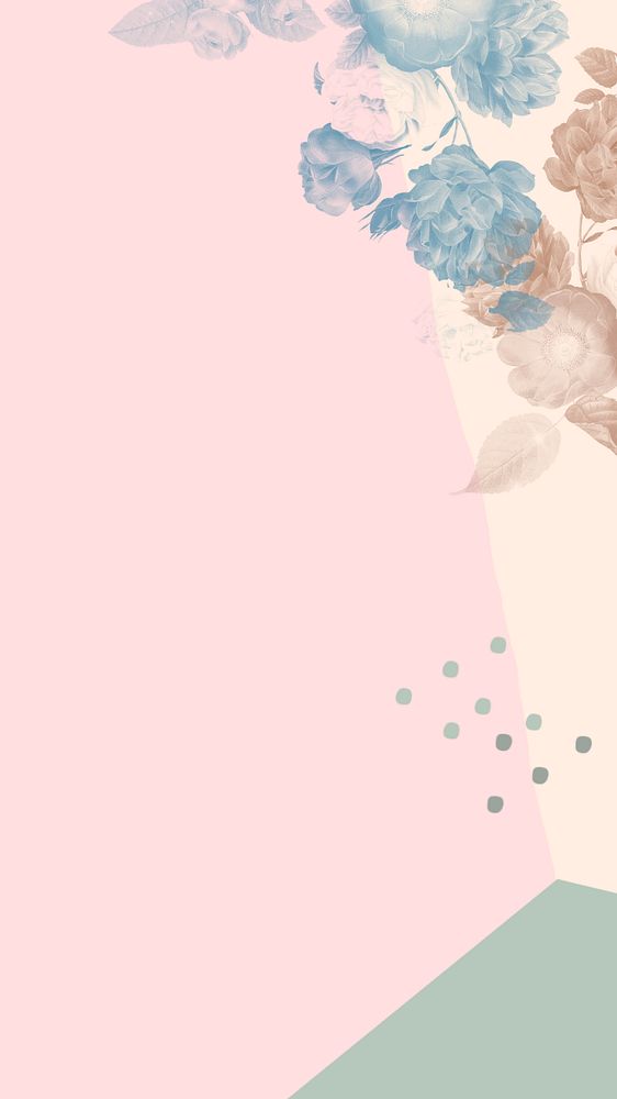 Pastel pink abstract iPhone wallpaper, editable design