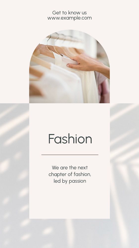 Fashion  Instagram story template, editable text