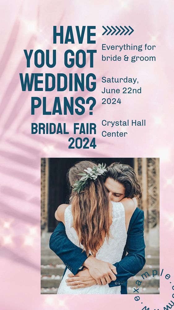 Wedding plans Instagram story template, editable text