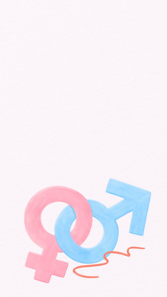 Gender equality aesthetic iPhone wallpaper, editable design