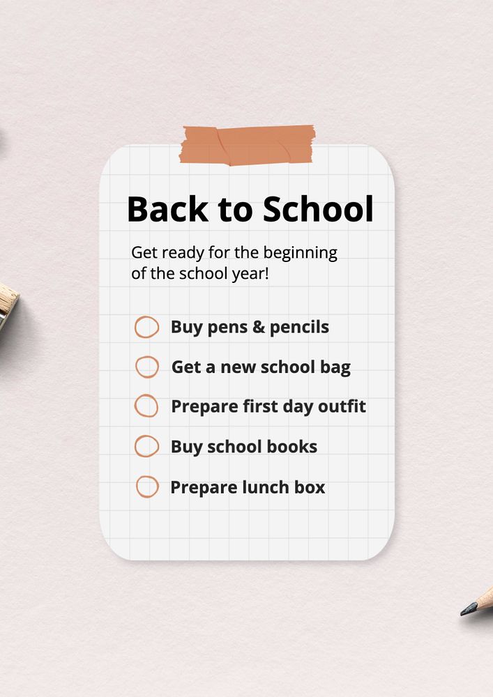 Back to school  poster template, editable text & design