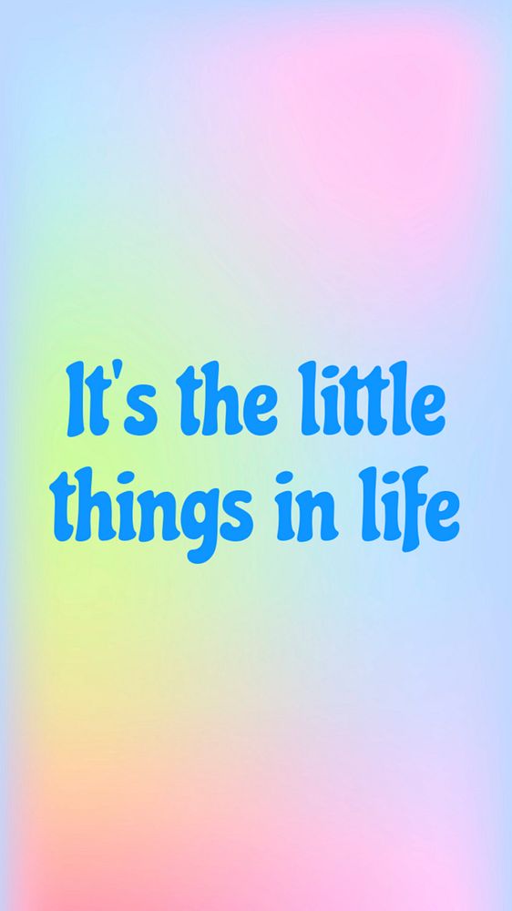 Little things in life Instagram story template, editable text