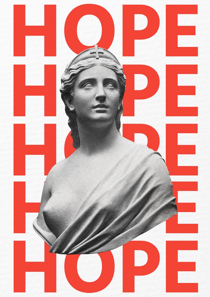 Hope  poster template, editable text & design