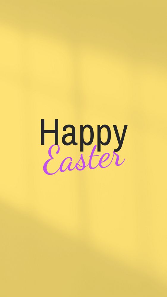 Happy easter Instagram story template, editable text