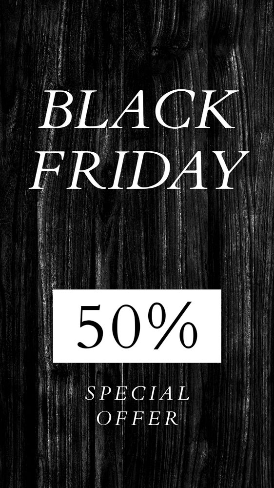 Black Friday Instagram story template, editable text