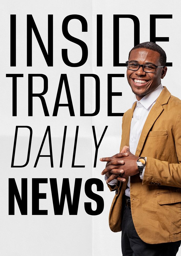 Trade news  poster template, editable text & design