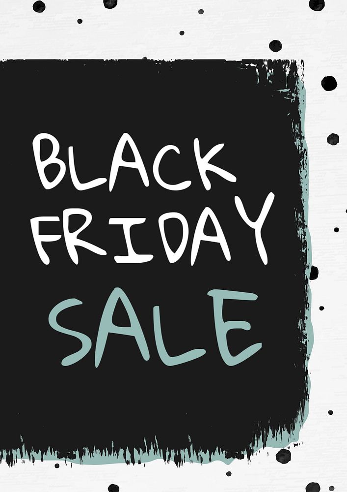 Black Friday poster template, editable text & design