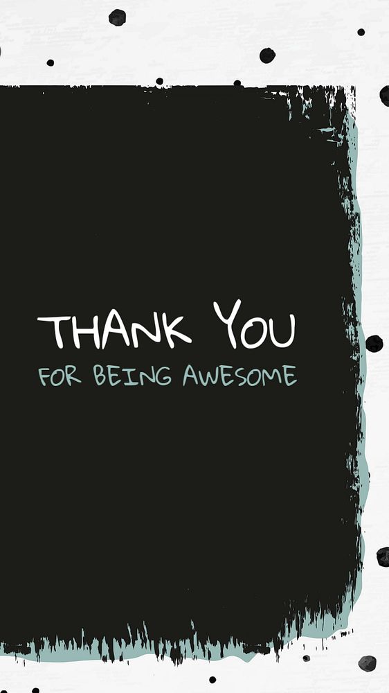 Thank you Instagram story template, editable text