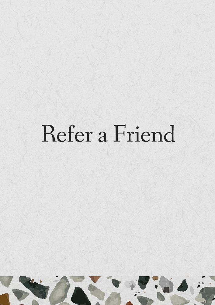 Refer a friend poster template, editable text & design