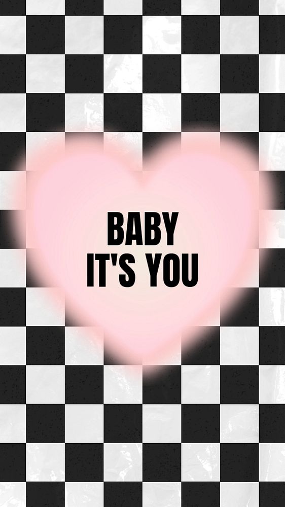 Baby it's you Instagram story template, editable text