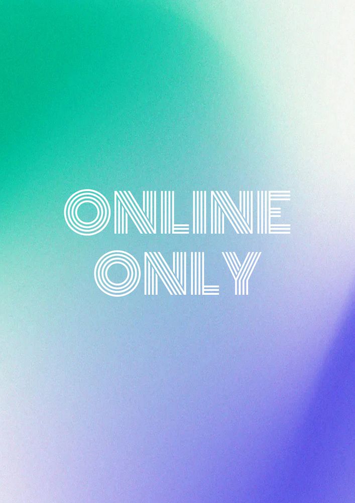 Online only poster template, editable text & design