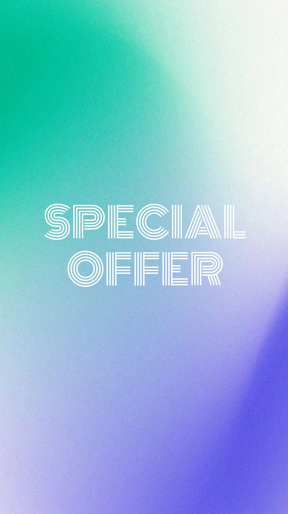 Special offer Instagram story template, editable text