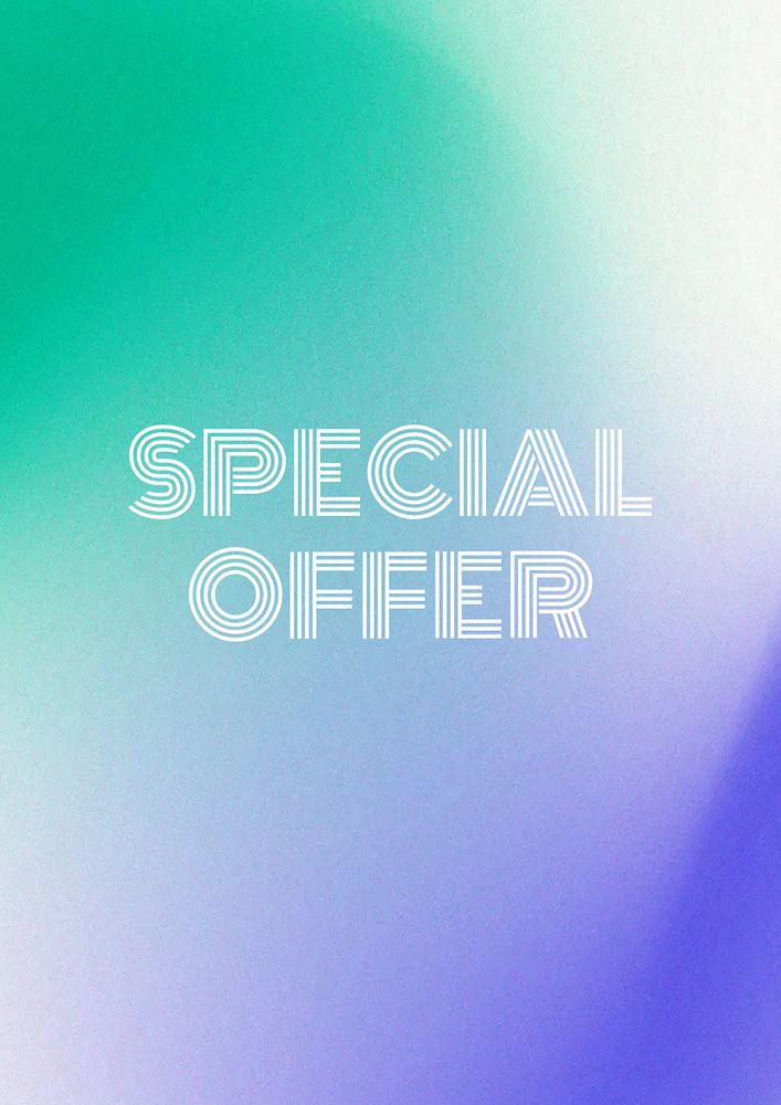 Special offer poster template, editable text & design