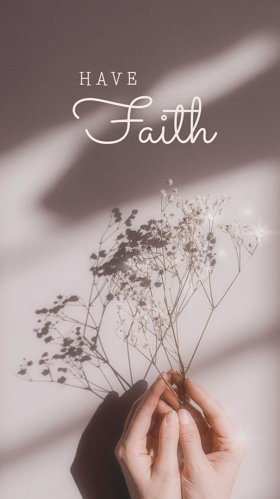 Religious faith Instagram story template, editable text