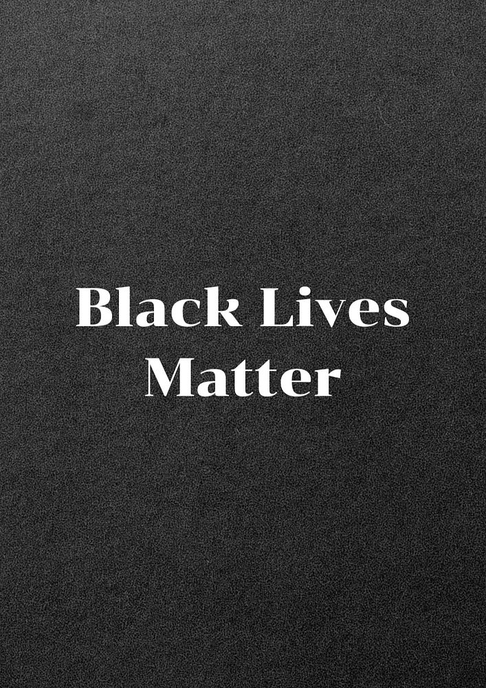 Black lives matter poster template, editable text & design