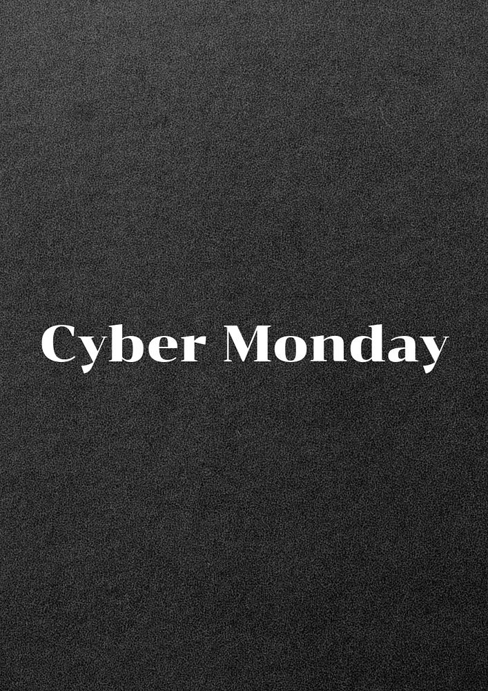 Cyber monday poster template, editable text & design