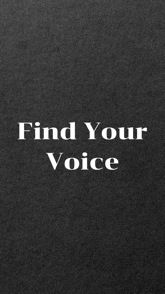 Find your voice Instagram story template, editable text