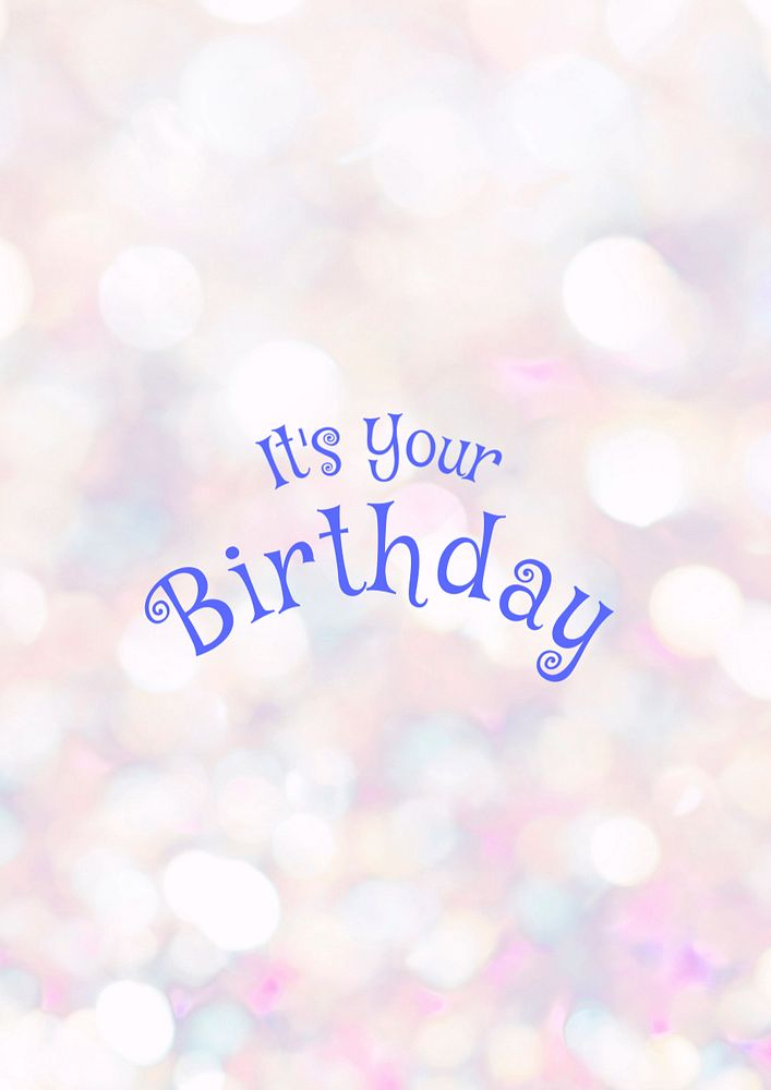 Happy birthday poster template, editable text & design