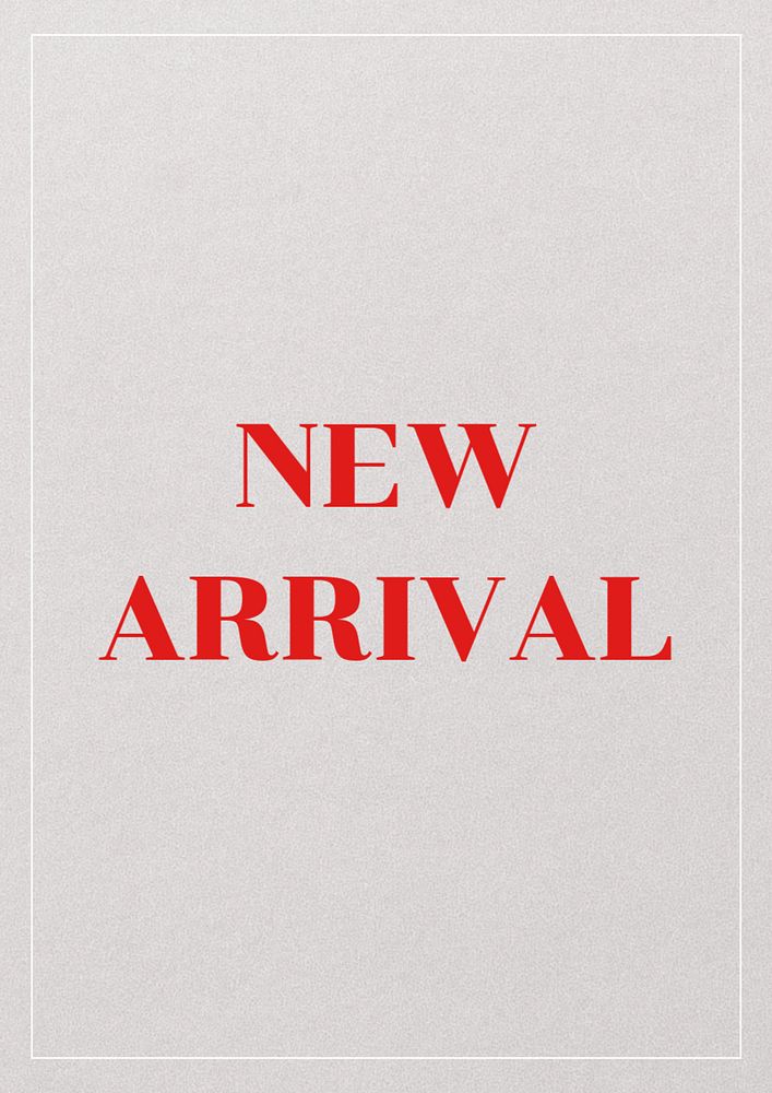 New arrival poster template, editable text & design