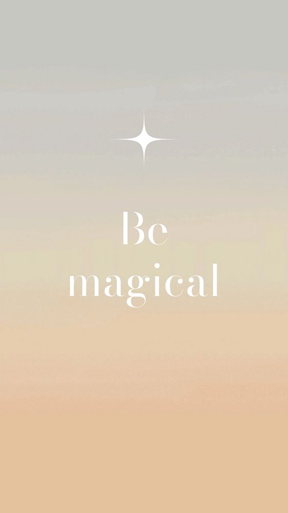 Be magical Instagram story template, editable text