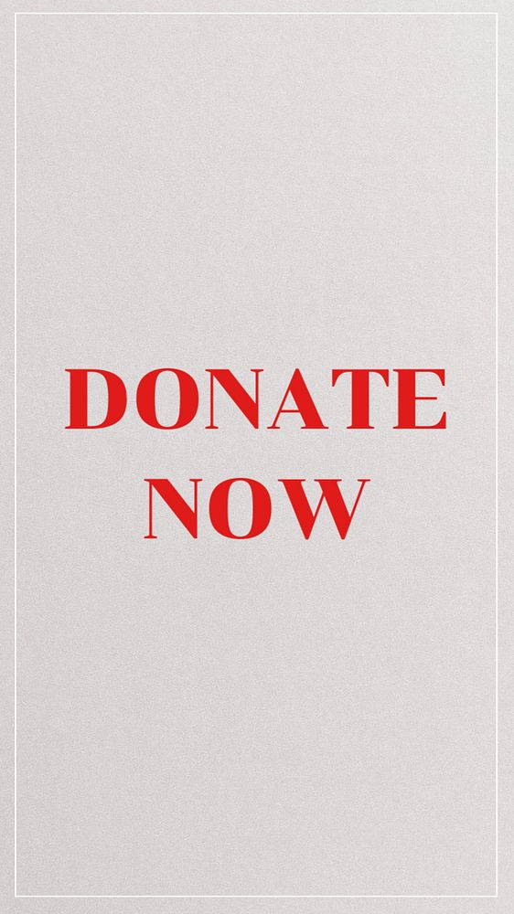 Donate now Instagram story template, editable text