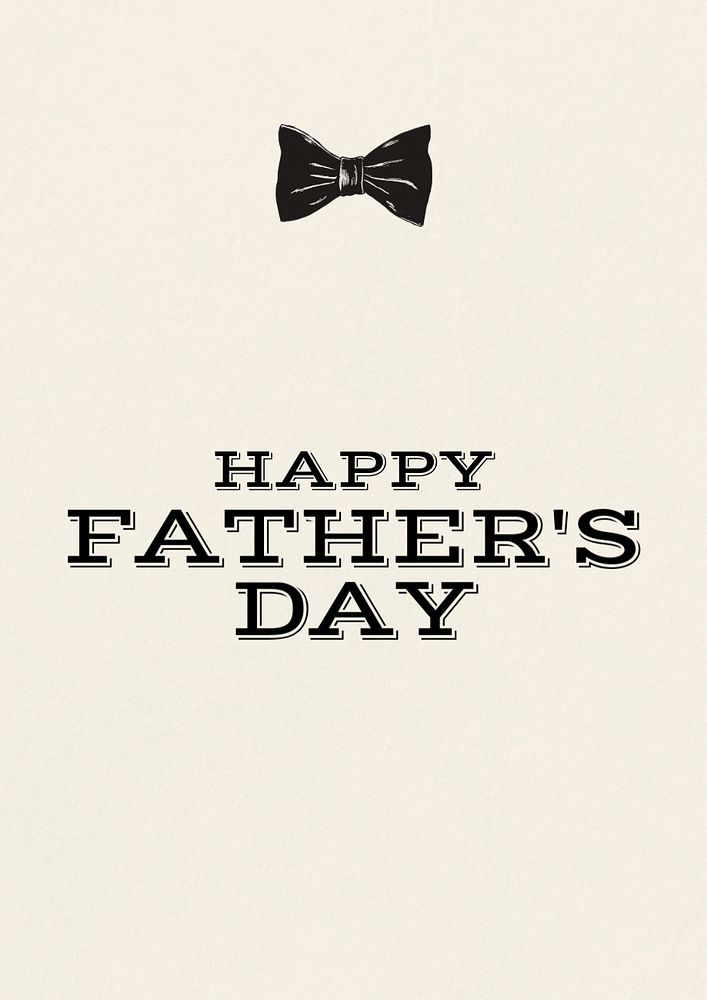 Father's day poster template, editable text and design