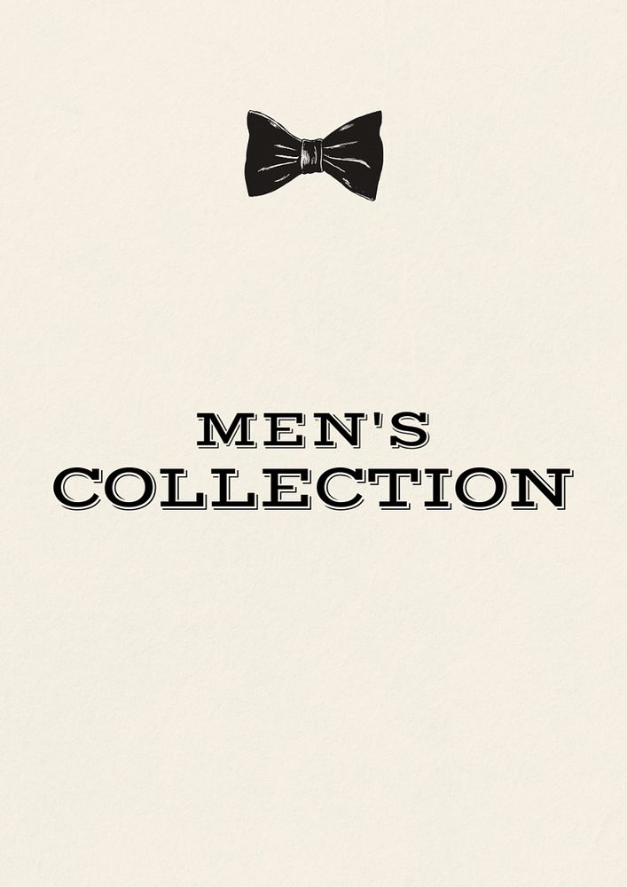 Male fashion poster template, editable text and design