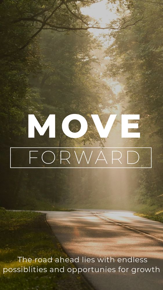 Move forward Instagram story template, editable text