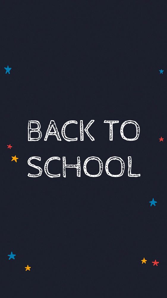 Back to school Instagram story template, editable text