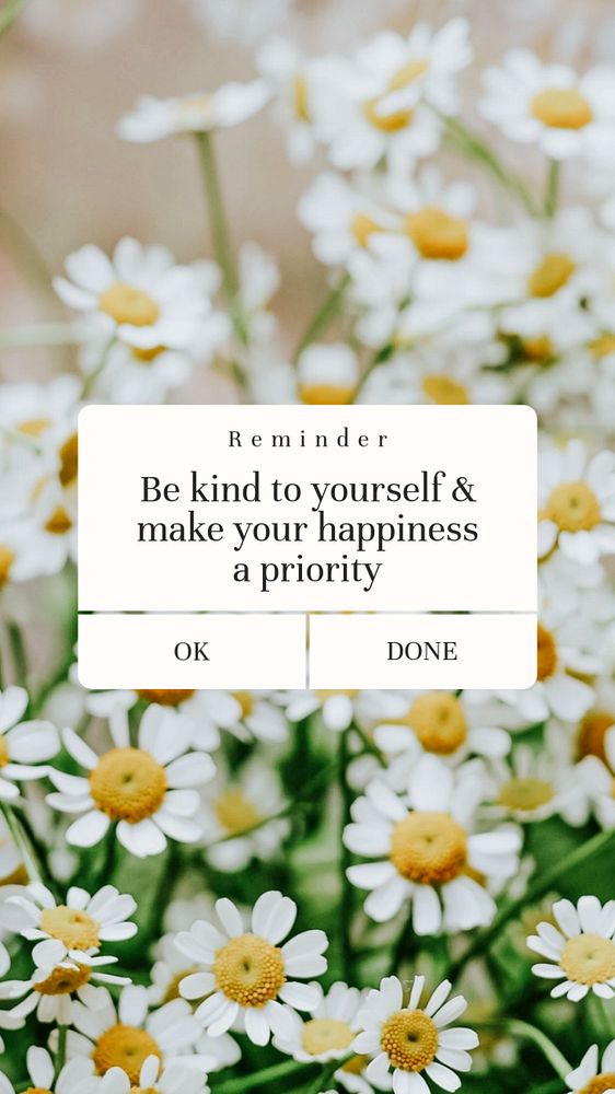 Self love reminder Instagram story template, editable text