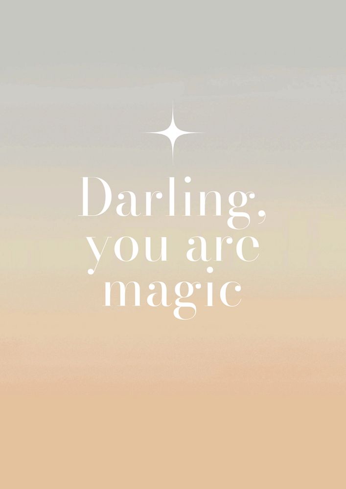 You are magic poster template, editable text & design