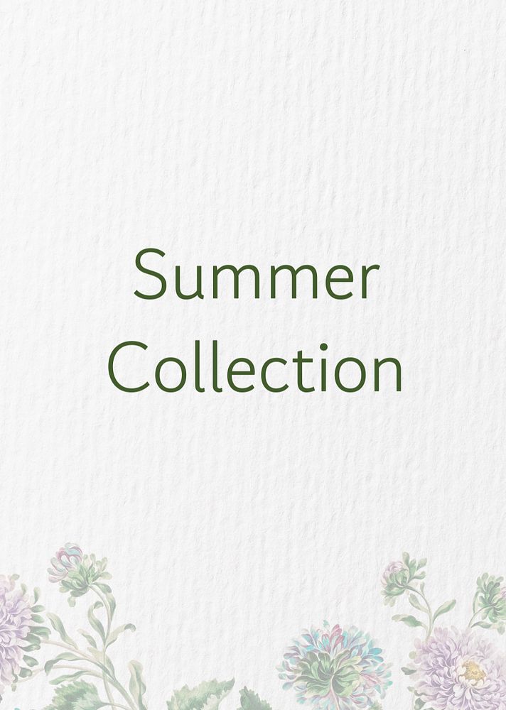 Summer collection poster template, editable text & design