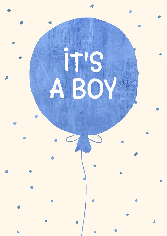 It's a boy poster template, editable text & design