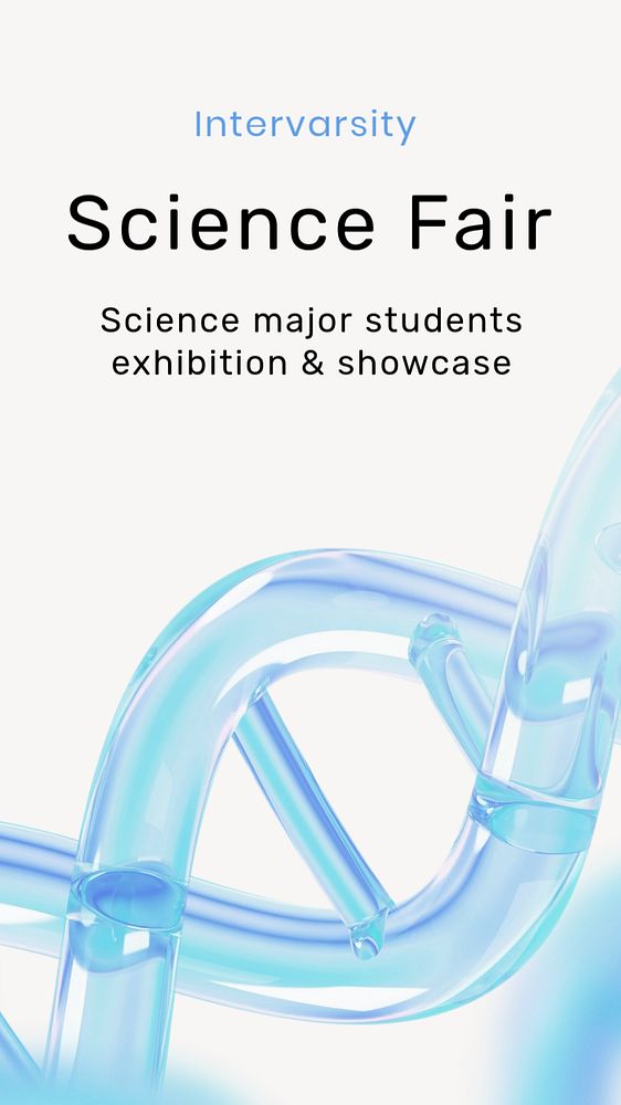 Science fair  social story template, editable Instagram design 