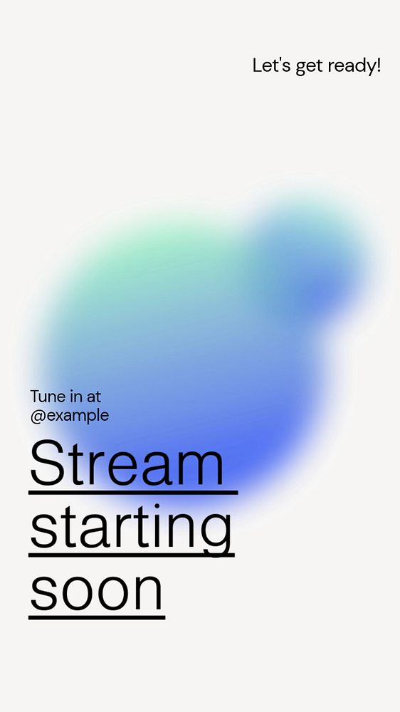 Streaming soon Instagram post template, editable text