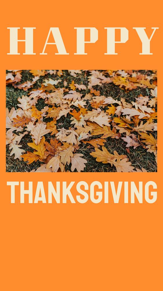 Happy thanksgiving social story template, editable Instagram design 