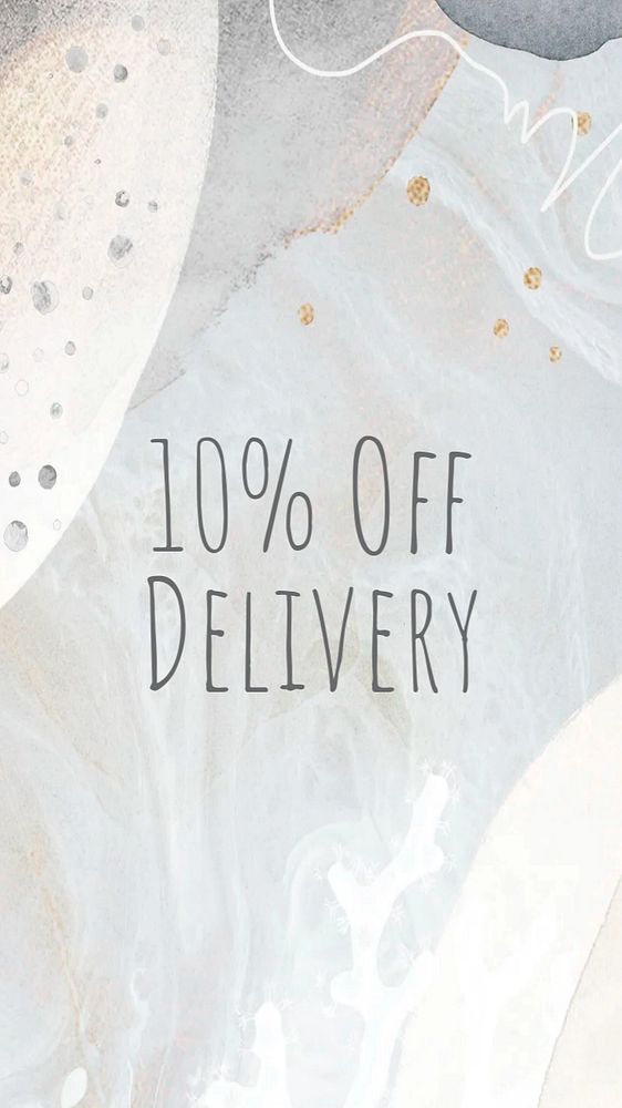 Delivery Discount Instagram story template, editable text