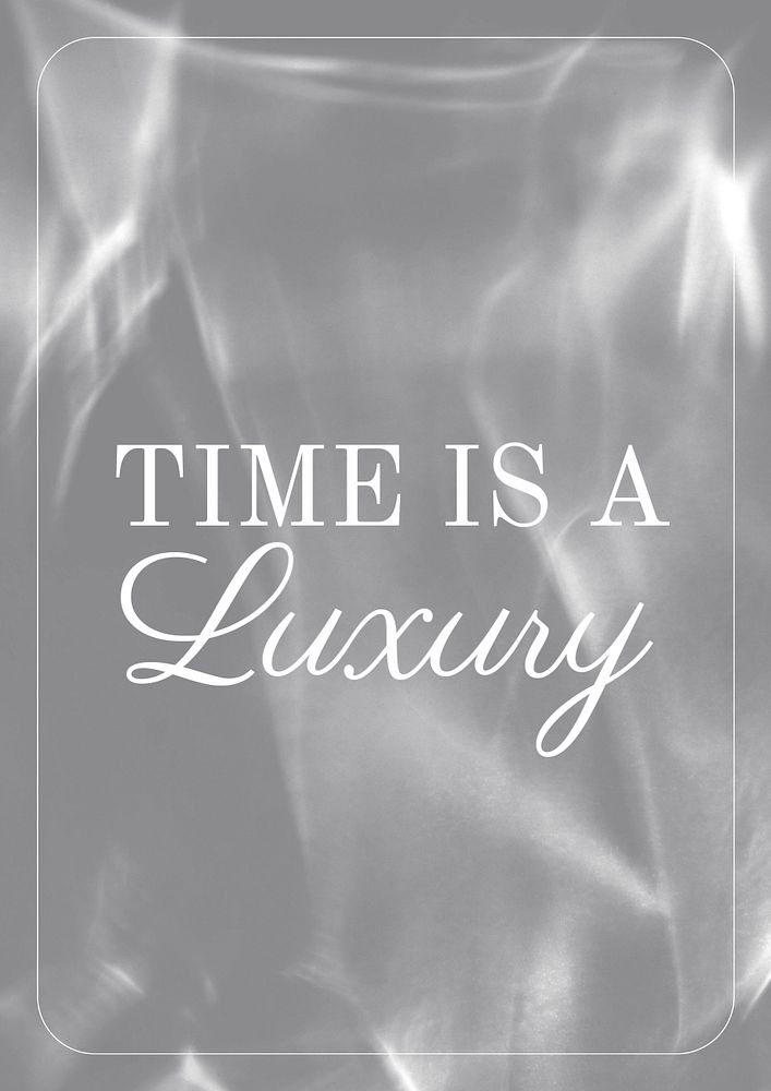 Time is luxury poster template, editable text and design