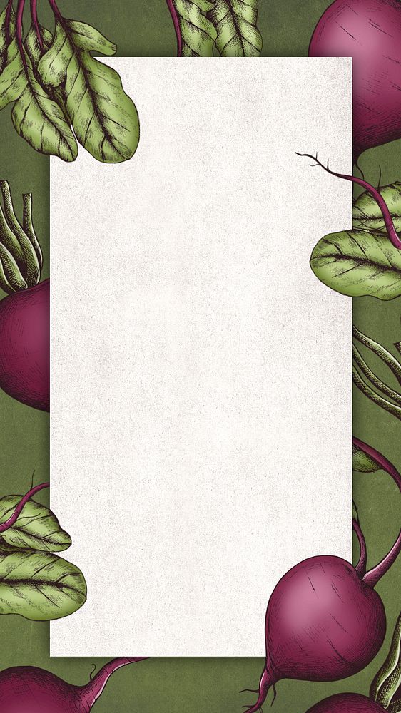 Beige iPhone wallpaper editable green beetroot frame