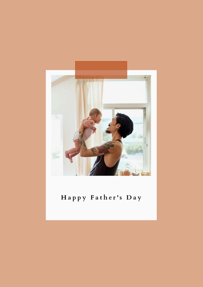 Father's day  poster template, editable text and design